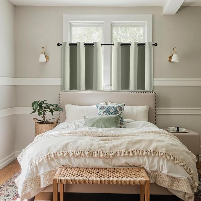 MIULEE Short Curtains for Windows