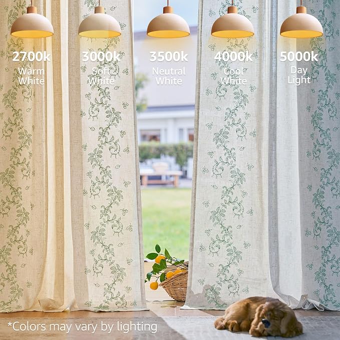 jinchan Evelyn Embroidered Linen Curtains