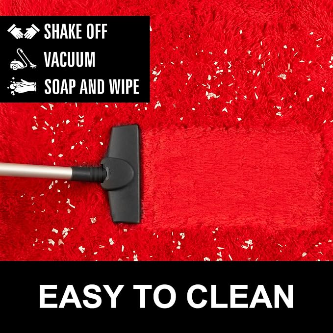LOCHAS Ultra Soft Indoor Modern Area Rugs Fluffy Living Room Carpets