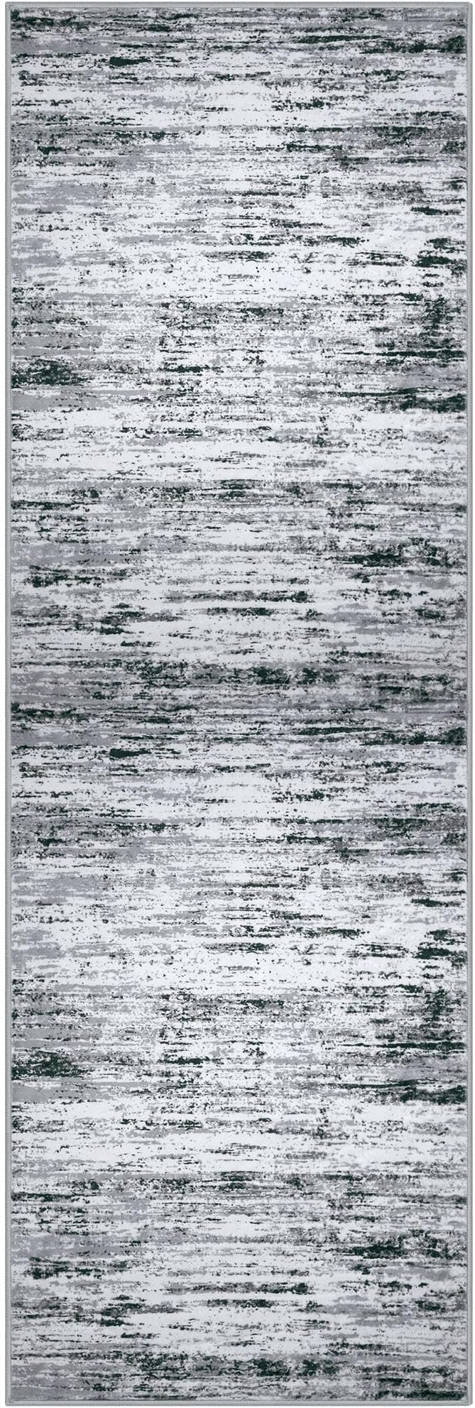 Lansny Modern Abstract Runner Rug 2.6x8