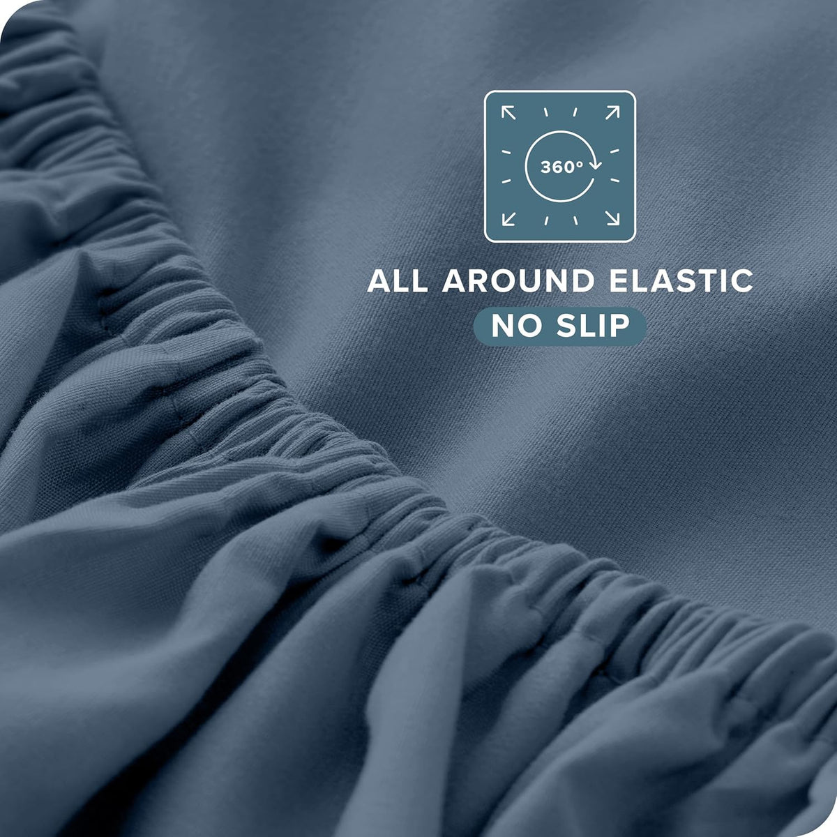 Bare Home Ultra-Soft Full XL Sheet Set - Luxury 1800 - Hydro-Brushed - Deep Pockets - Easy Fit - 4 Piece Set - Bedding Sheets & Pillowcases (Full XL, Bering Sea)