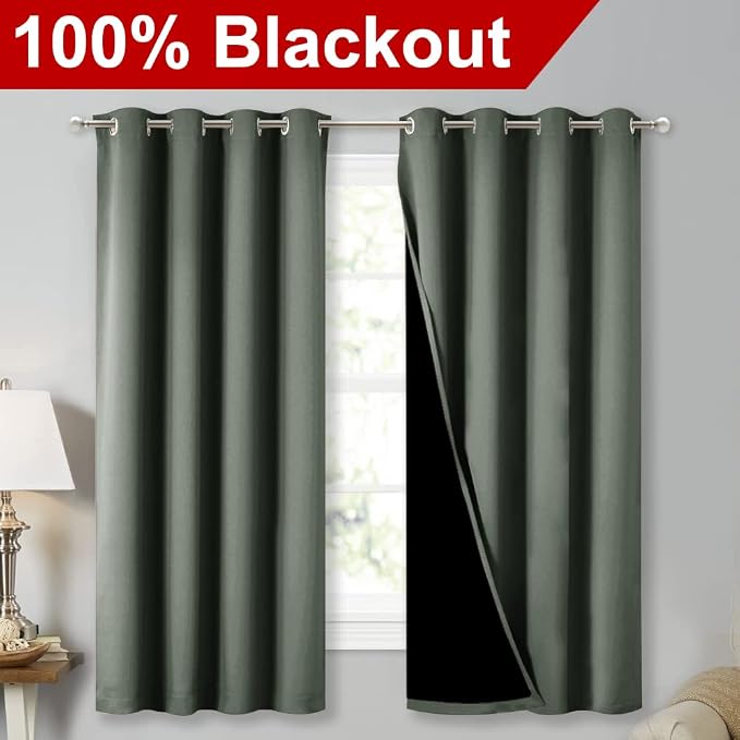 NICETOWN Extra Long Truly Blackout Drapes