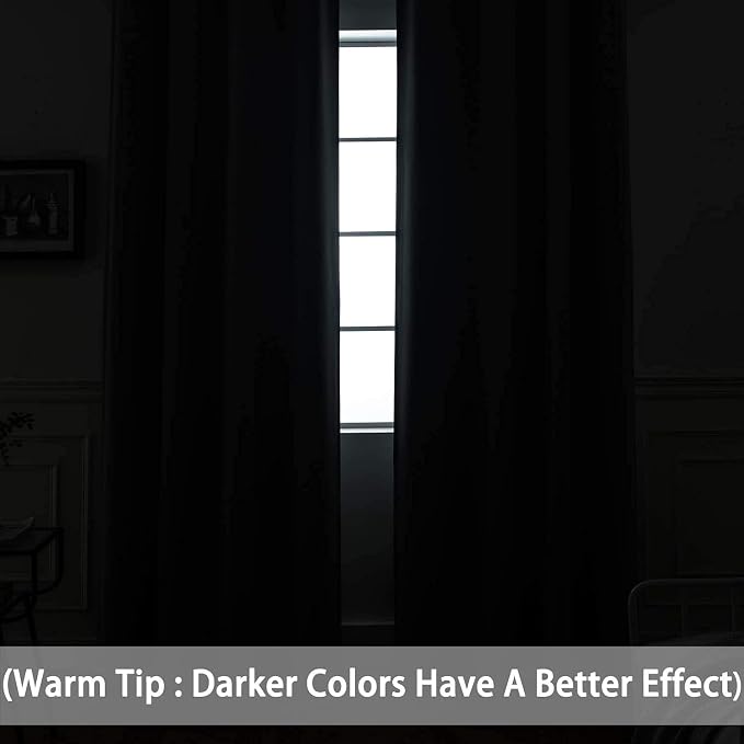 Yakamok Blackout Curtains Room Darkening Thermal Insulated Window Panels