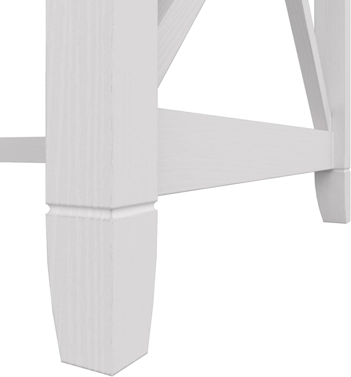 Bush Furniture Key West 48W Writing Desk in Pure White Oak