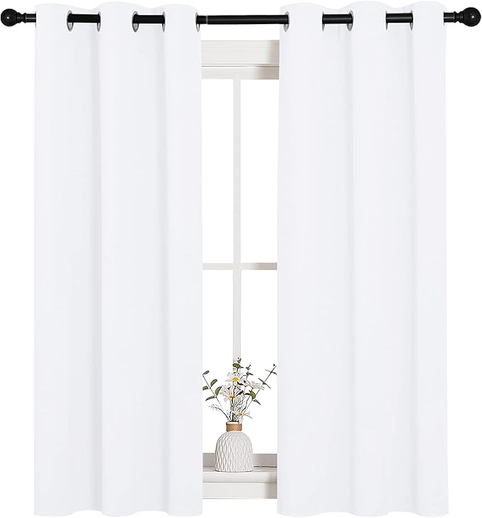 NICETOWN 50% Light Blocking Curtain Panels