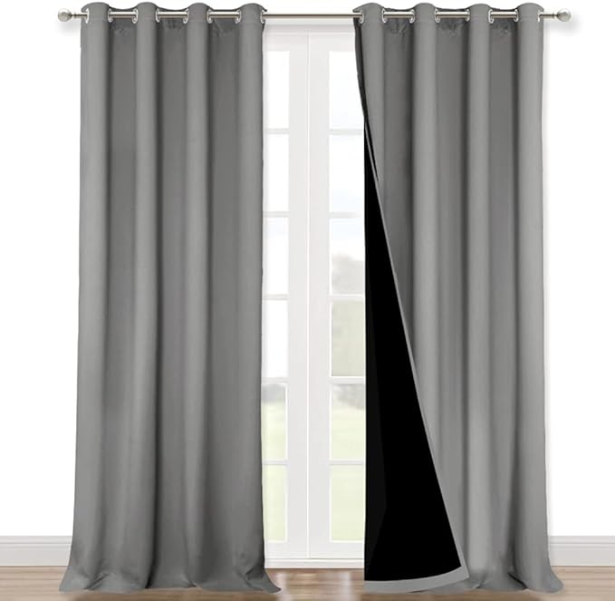 NICETOWN Total Shade Curtains and Draperies, Heavy-Duty Full Light Shading
