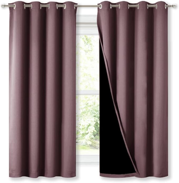 NICETOWN Extra Long Truly Blackout Drapes