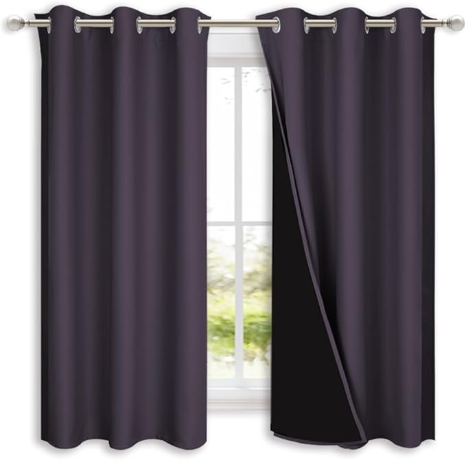NICETOWN 100% Blackout Short Curtains