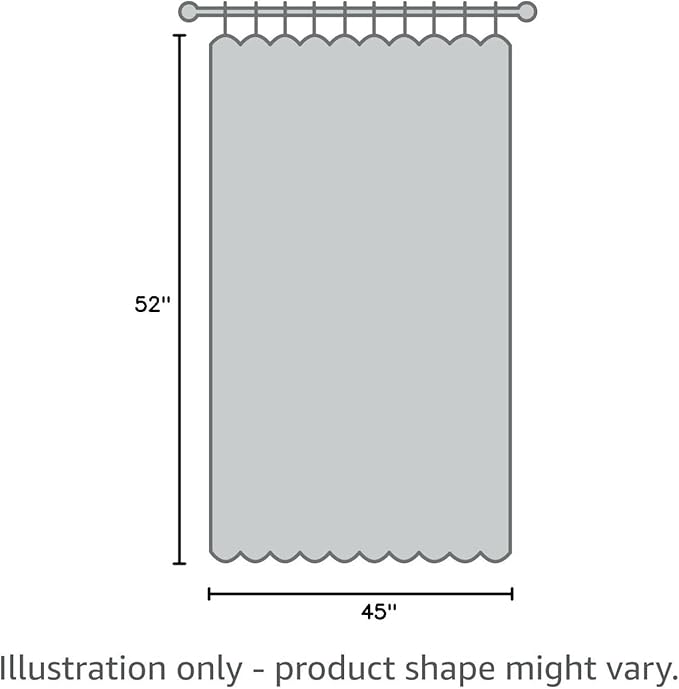 NICETOWN Short Window Curtains 45" L