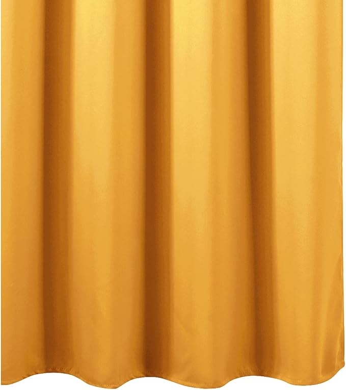 LEMOMO Yellow Thermal Blackout Curtains/38 x 63 Inch/Set of 2 Panels Room