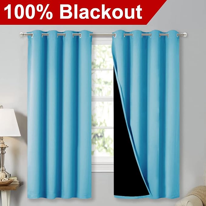 NICETOWN Extra Long Truly Blackout Drapes