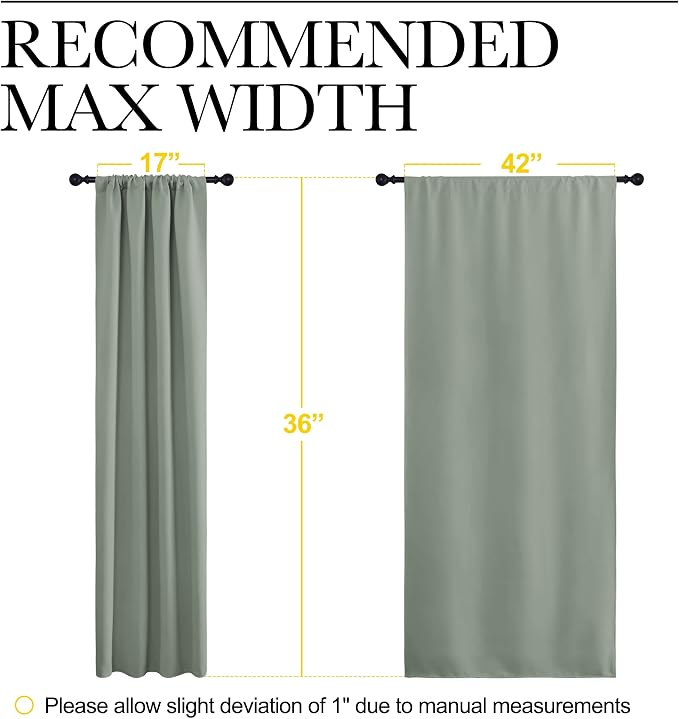NICETOWN Window Curtains Blackout Drapes