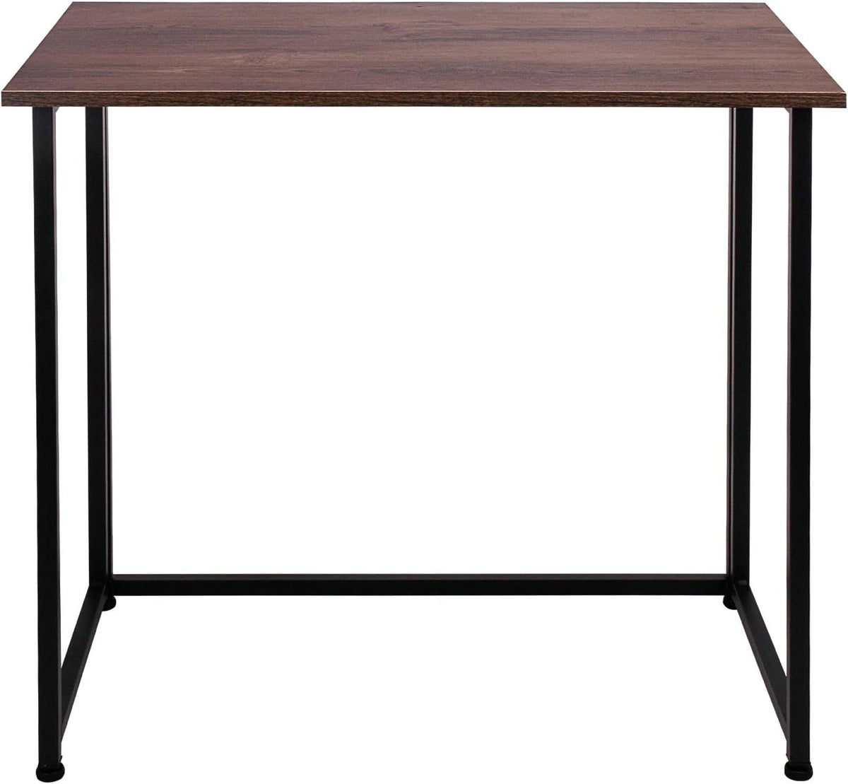 Leopard Outdoor Products Folding Computer Desk for Small Spaces, Space-Saving Home Office Foldable Computer Laptop Writing Desk, Compact Study Reading Table (Dark Brown)