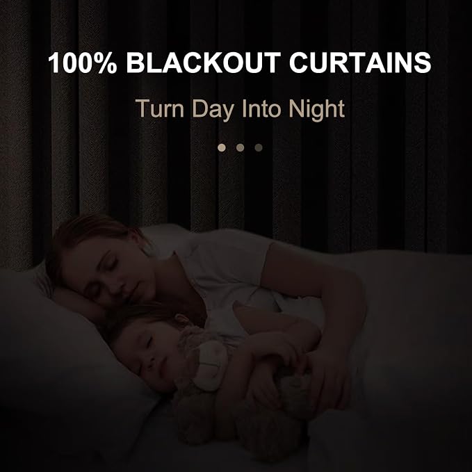 100% Blackout Shield Polyester Blackout Curtains