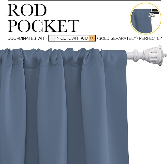 NICETOWN Blackout Curtains Window Draperies