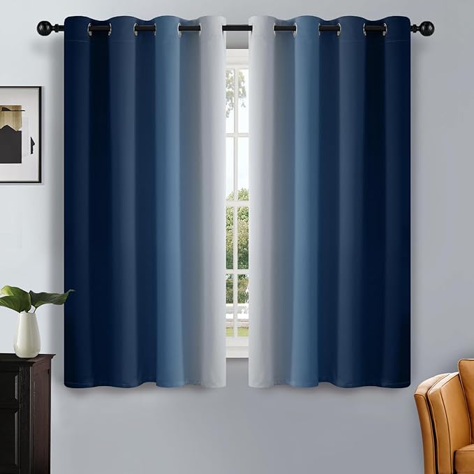 SimpleHome Ombre Room Darkening Curtains