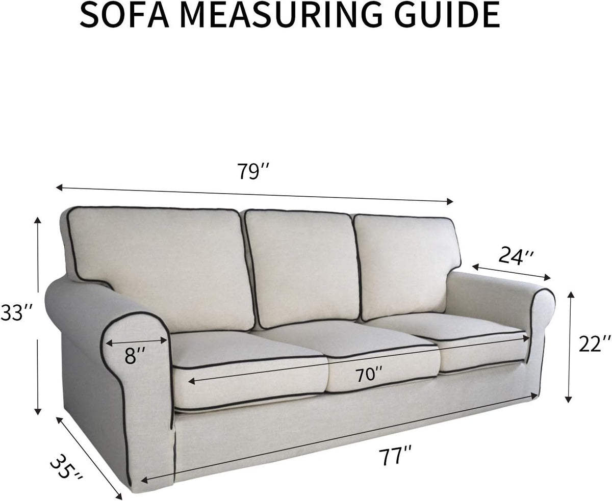PureFit Reversible Sofa Couch Cover Water Resistant Couch Covers for 3 Cushion, Washable Furniture Cover with Non-Slip Foam and Adjustable Strap for Dogs, Pets (Sofa, Wine/Beige)