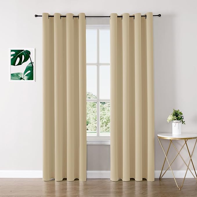 ChrisDowa Blackout Curtains 95 inches Long