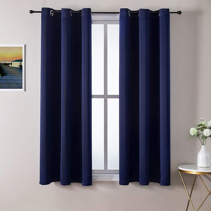 ChrisDowa Small Window Curtains 50 inches Long