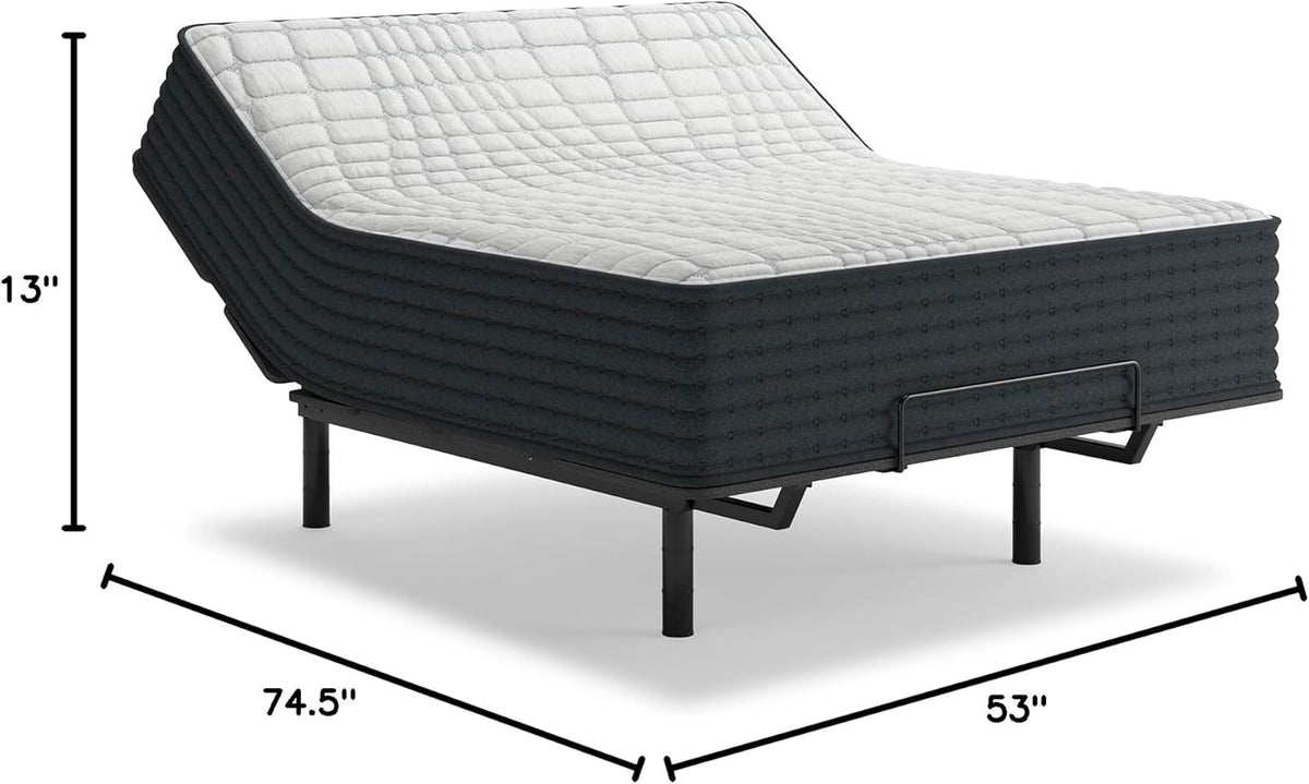Signature Design by Ashley Hybrid 1300 13 Inch Plush Gel Memory Foam Mattress with Edge Support for Pressure Relief, Full, Fiberglass Free, Mattress in A Box