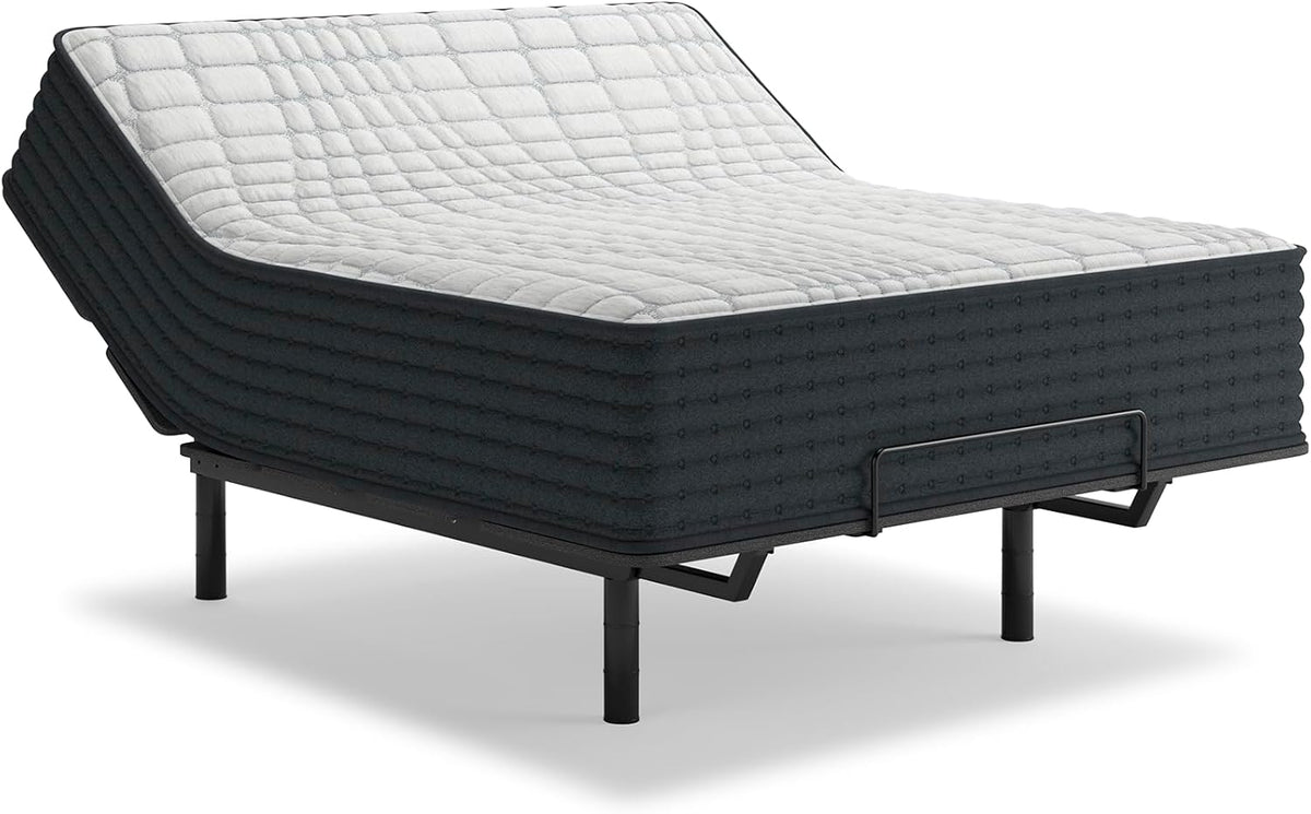 Signature Design by Ashley Hybrid 1300 13 Inch Plush Gel Memory Foam Mattress with Edge Support for Pressure Relief, King, Fiberglass Free, Mattress in A Box