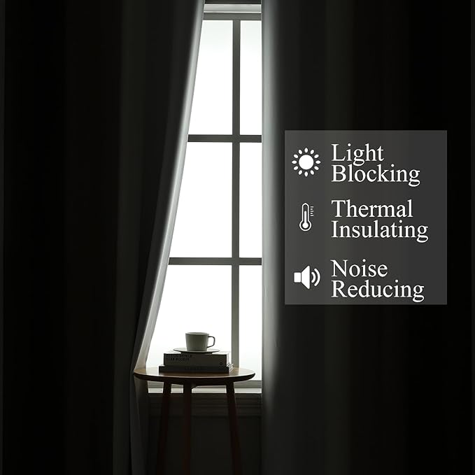 Estelar Textiler Brown and Greyish White Gradient Blackout Curtains
