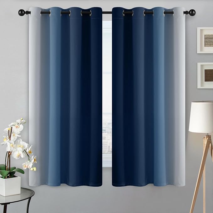 SimpleHome Ombre Room Darkening Curtains