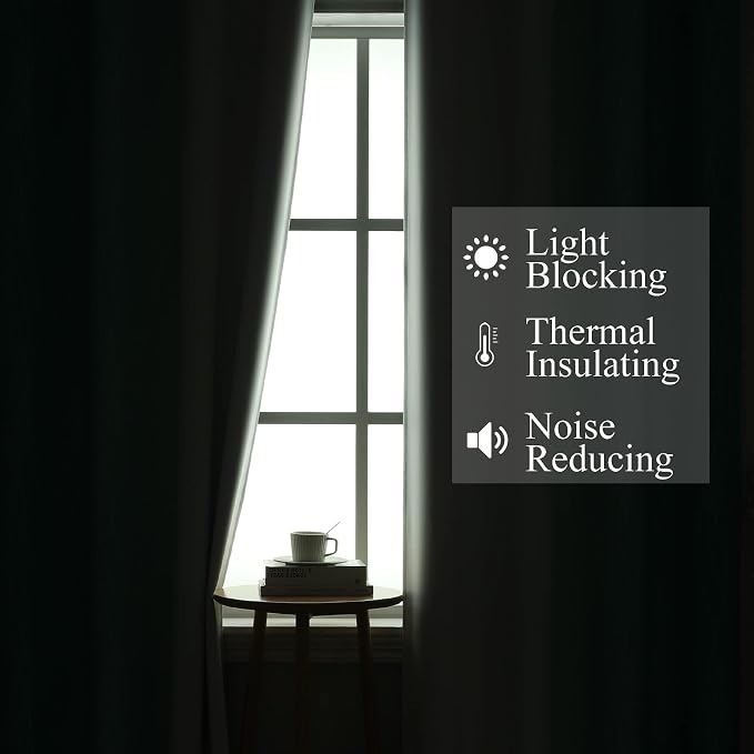 Estelar Textiler Teal and Greyish White Blackout Curtains & Drapes