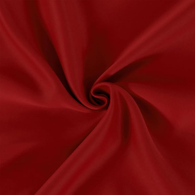 LEMOMO Red Blackout Curtains 40 x 63 Inch Length/Set of 2 Curtain