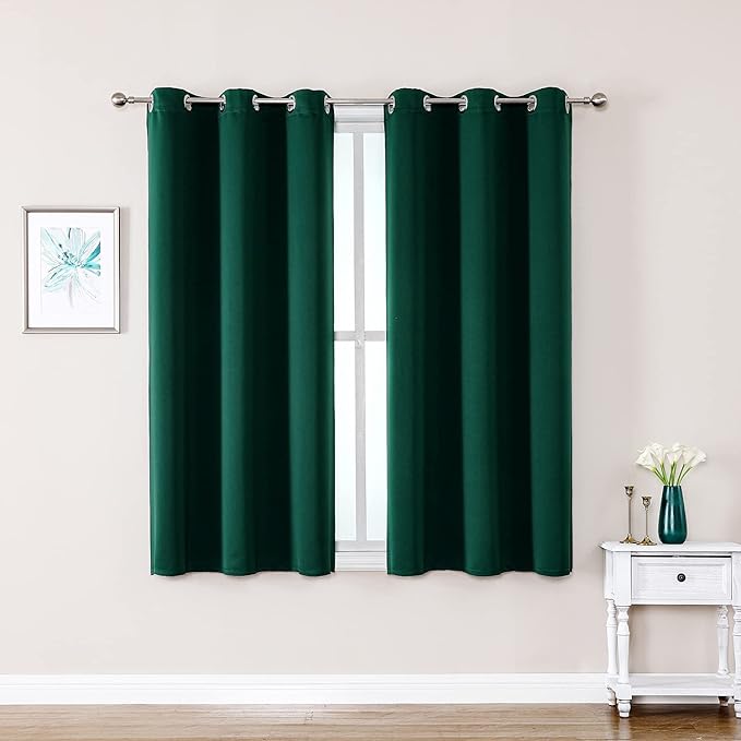 ChrisDowa Small Window Curtains 40 inches Long