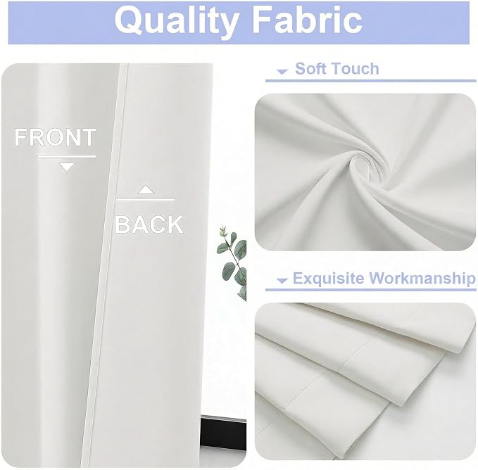 Simplebrand Ava Light Beige Light Filtering Curtains