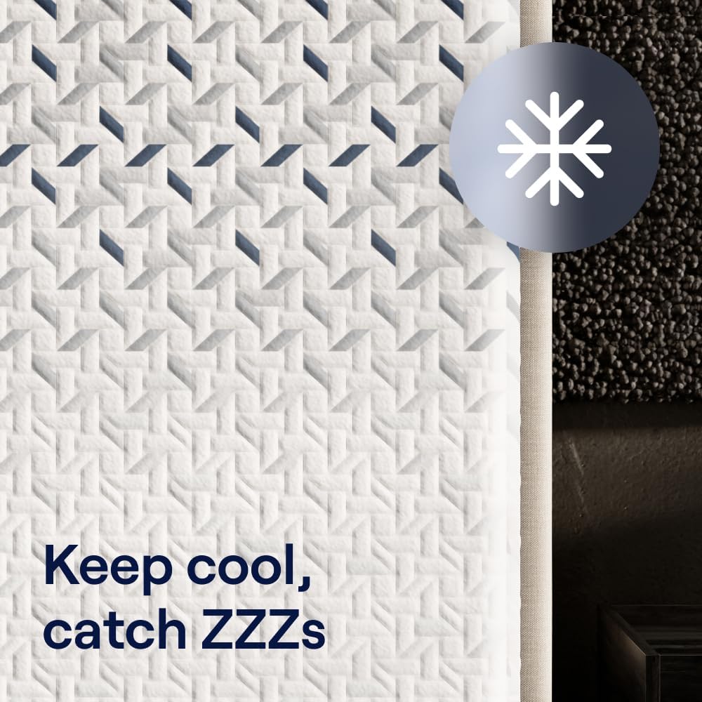 Nectar Ultra 15“ King Mattress - Medium Firm - Cooling Fibers & Temperature Regulating Material - 4” Pressure Relief Layer - Zoned Ergonomic Support Layer - 365-Night Mattress Trial