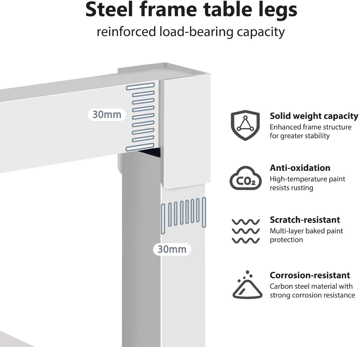 DlandHome 71 inches X-Large Computer Desk, Composite Wood Board, Decent and Steady Home Office Desk/Workstation/Table,White,23.6Wide
