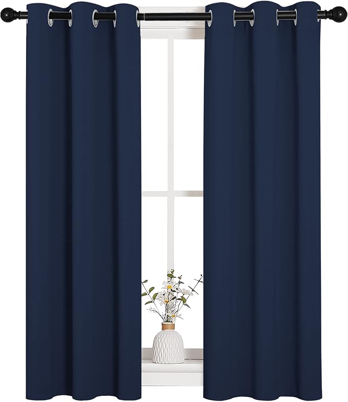 NICETOWN Blackout Draperies Curtains, 1 Pair, 29 x 40 Inch, All Season Thermal