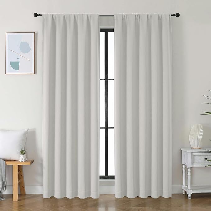 Simplebrand Ava Natural Blackout Curtains