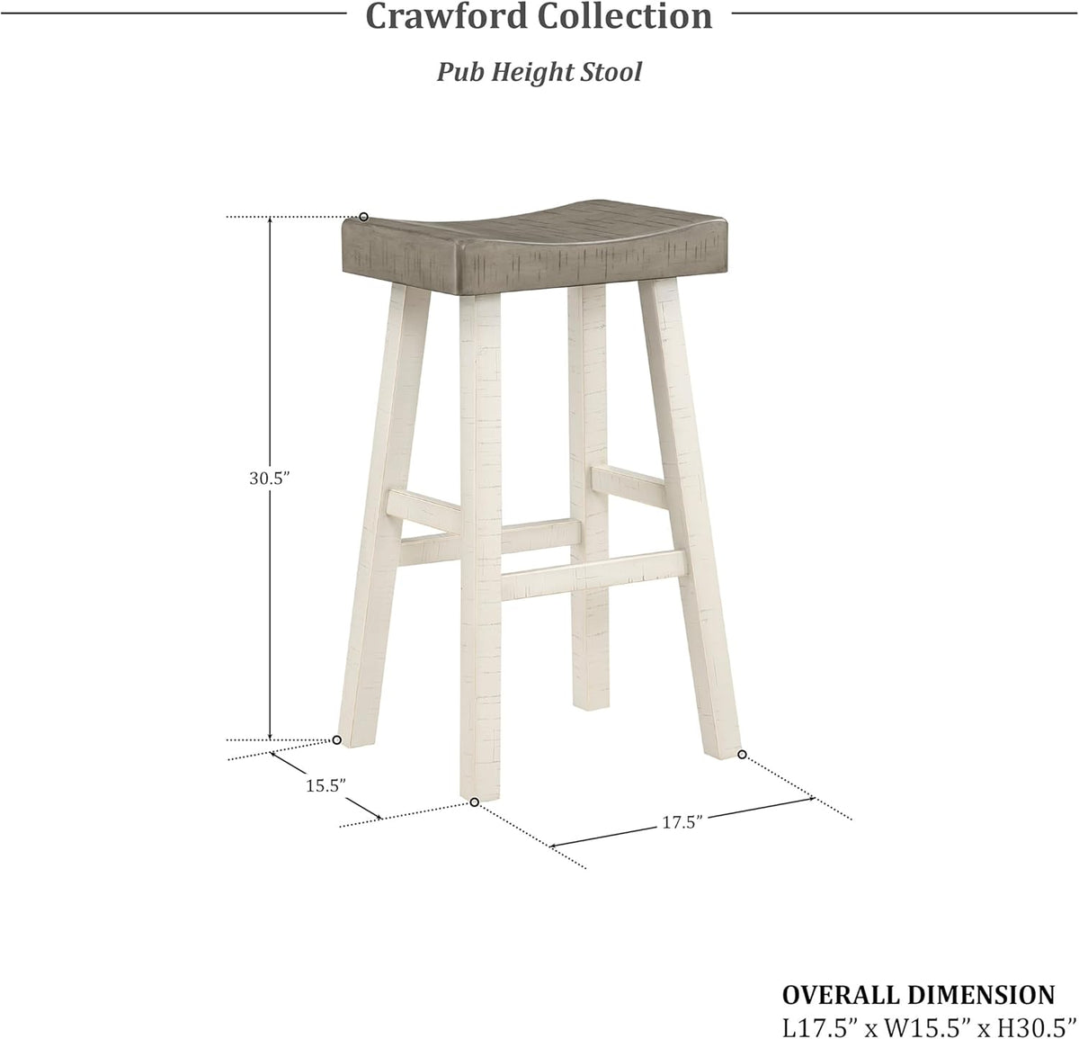 Lexicon Bar Table Set for 3, Small Kitchen Table Set Kitchen Island Table with 3 Saddle Bar Stools, 4 Piece Dining Table Set for Breakfast Nook, Living Room, Apartment, Pub Height, White/Coffee