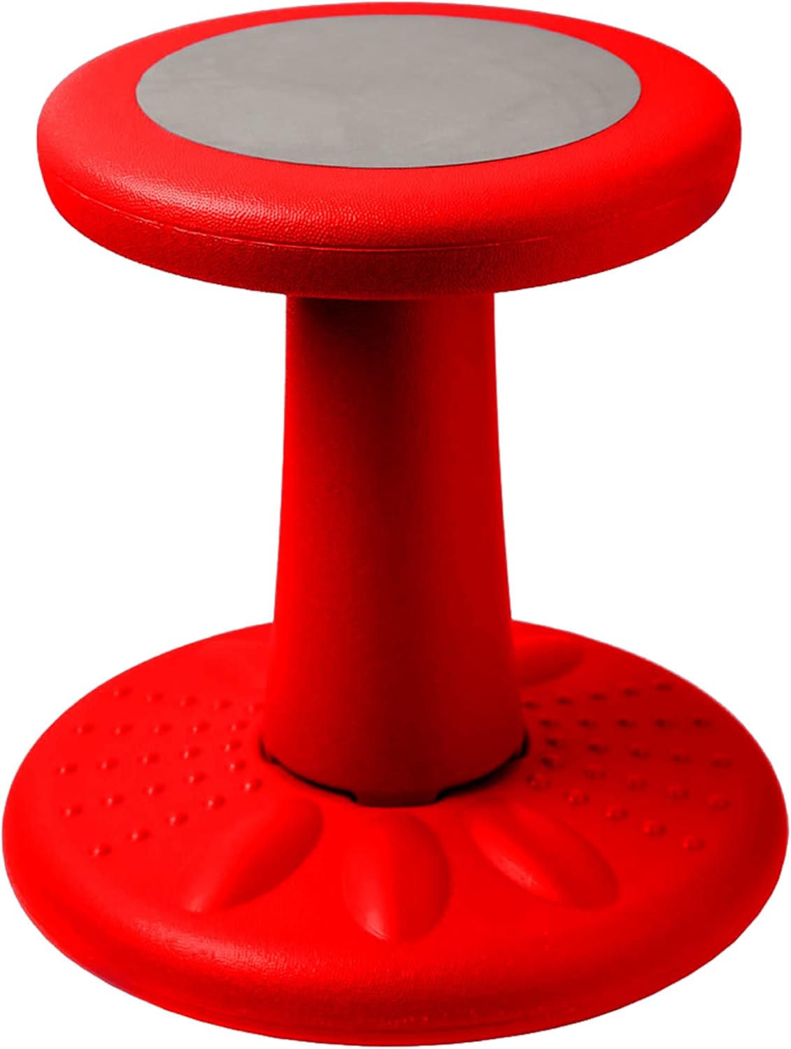 ActiveChairs Kids Wobble Stool, Flexible Seating for Preschool & Elementary Classrooms. Improves Focus & Posture, Helps ADHA/ADD, Wiggle Seat, [Active Desk Chairs], 14" Stool, Ages 3-7, Red
