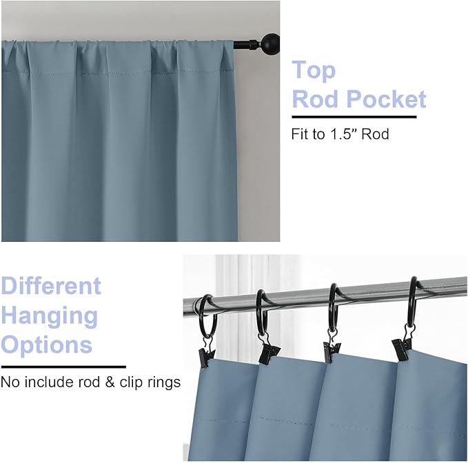 Simplebrand Blackout Extra 10ft Curtains
