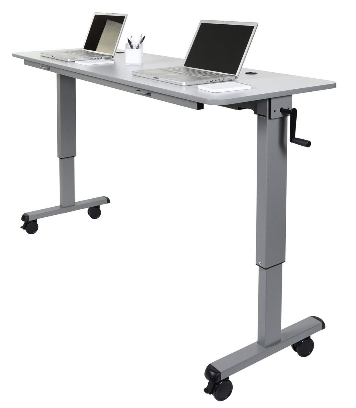 LUXOR STAND-NESTC-72 72" Adjustable Flip-Top Table Crank Handle