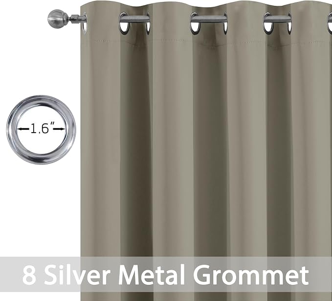 Yakamok Premium Room Darkening Thermal Insulated Curtains