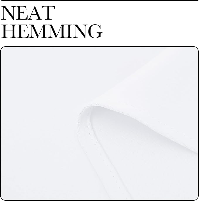 NICETOWN White Bedroom Curtain Panels