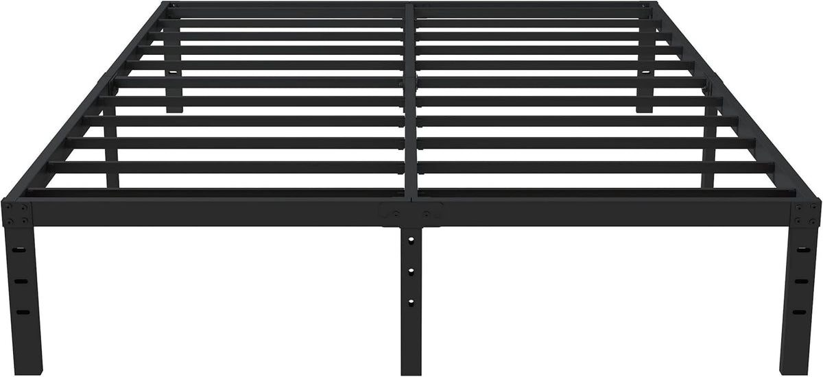 California King Metal Bed Frame, 14 Inch Heavy Duty Storage Platform Bed Frame with 2500lbs Steel Slats Support, Easy Assembly, Black