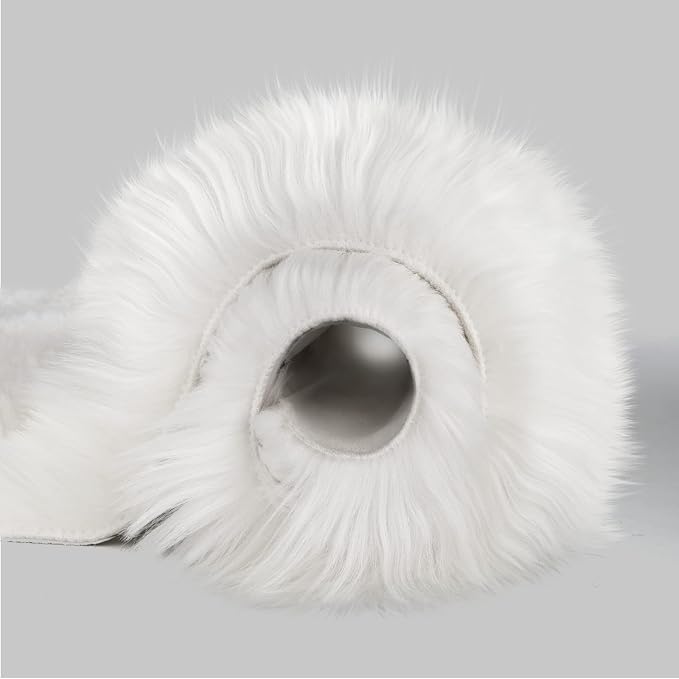 CIICOOL Faux Fur Rug White Fluffy Area Rugs