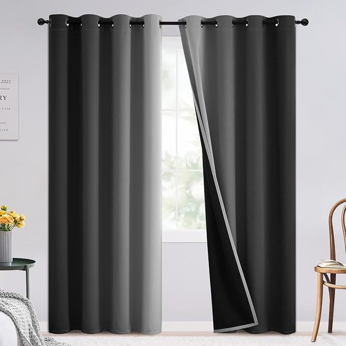 SimpleHome Blackout Curtains Ombre