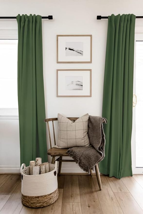 100% Blackout Shield Linen Blackout Curtains
