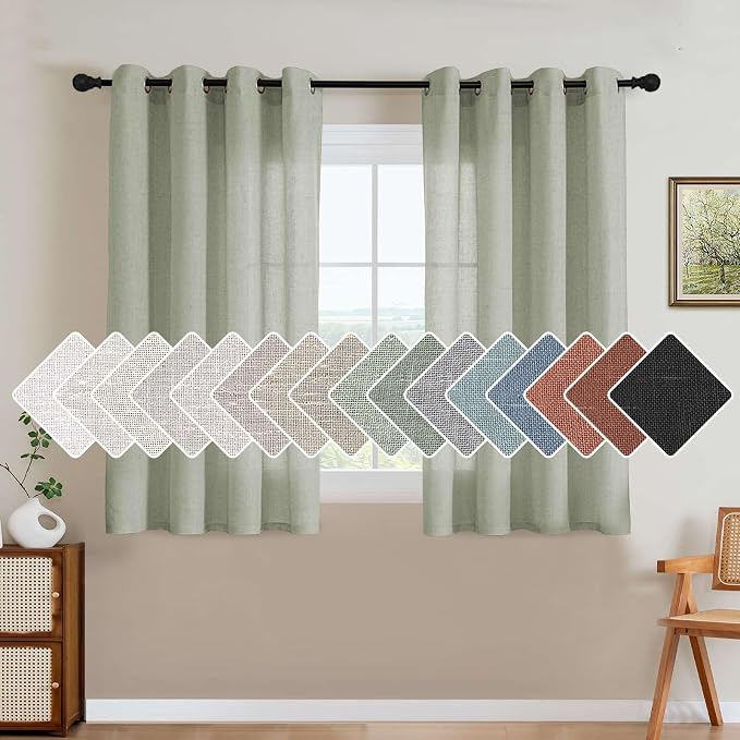 H.VERSAILTEX Elegant Natural Linen Blended Energy Efficient Light Filtering