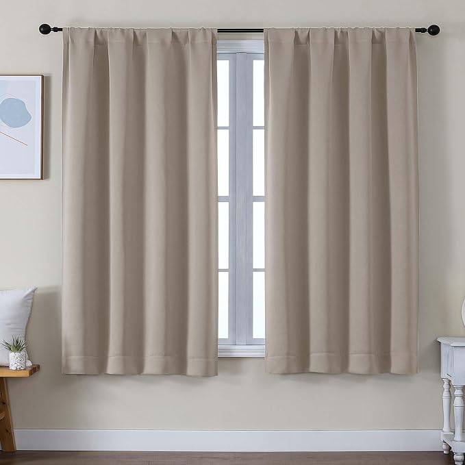 Simplebrand Ava Stone Blackout Curtains