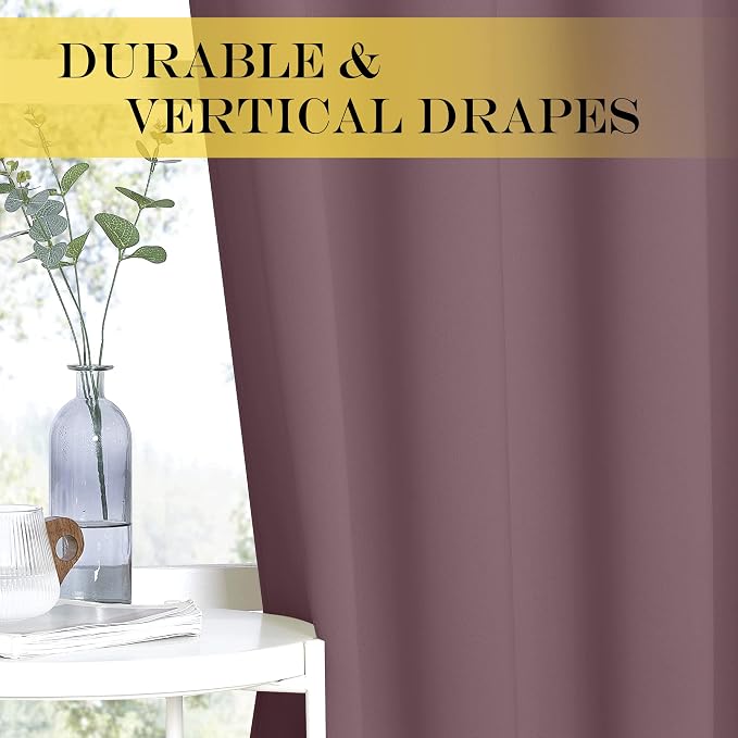 NICETOWN Dry Rose Doorway Curtains Elegant & Luxury