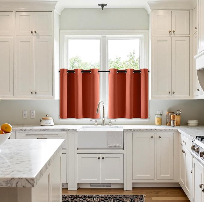 MIULEE Short Fall Curtains for Windows