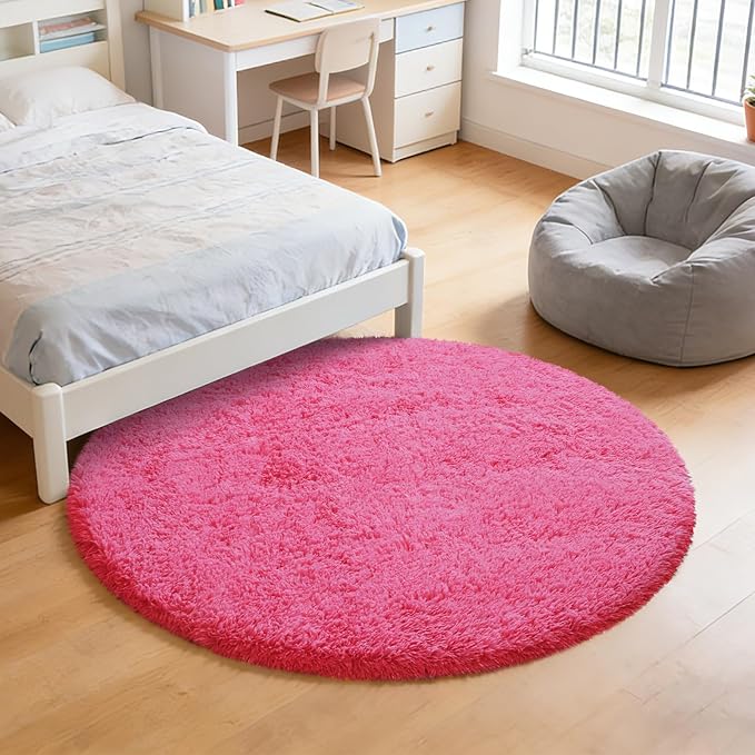 yulidayang Fluffy Round Area Rugs